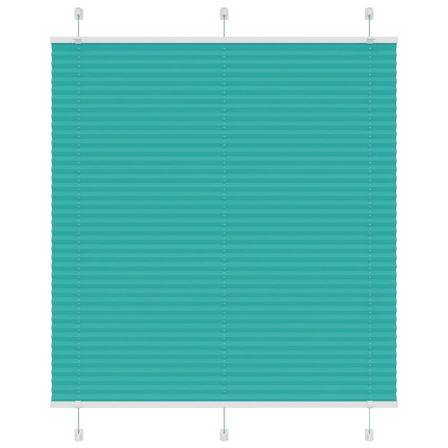 Plissé rolgordijn 120x100cm stofbreedte 119,4cm petrol groen