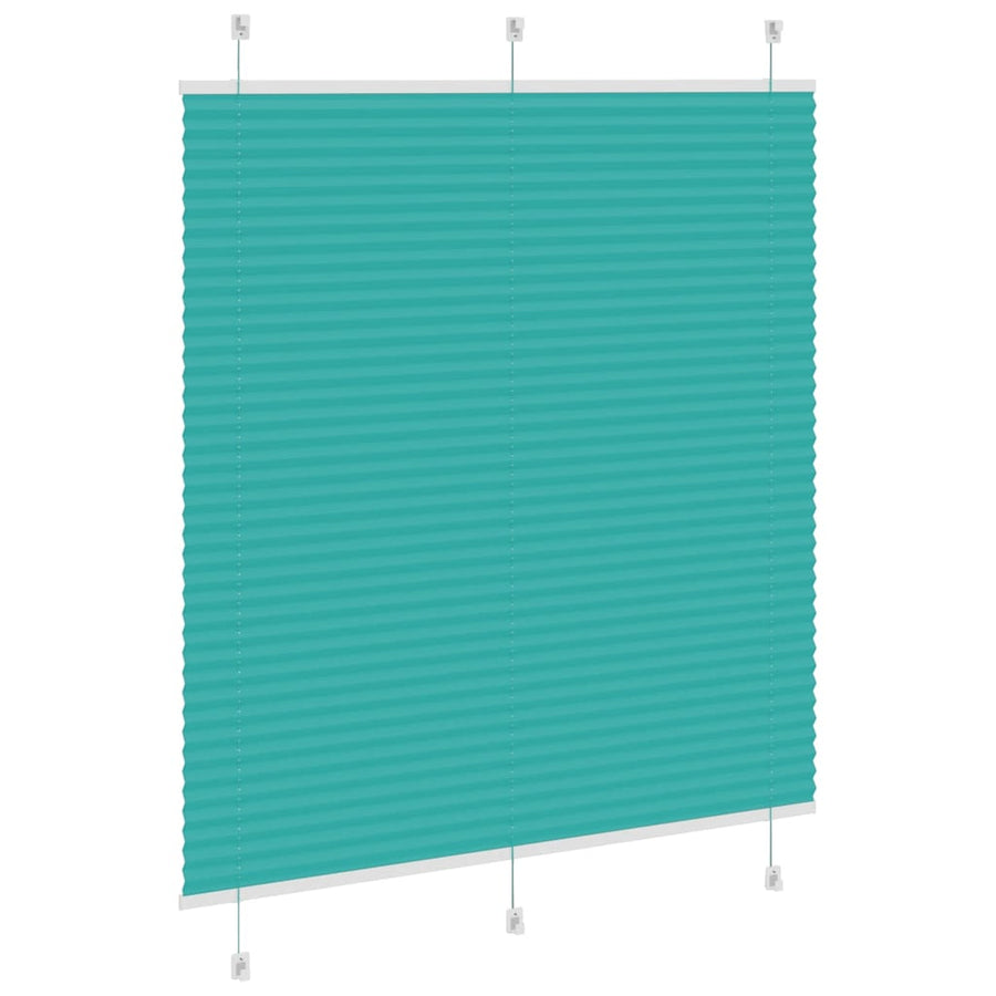 Plissé rolgordijn 120x100cm stofbreedte 119,4cm petrol groen