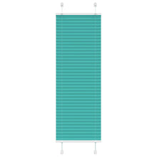 Plissé rolgordijn 40x150 cm stofbreedte 39,4 cm petrol groen