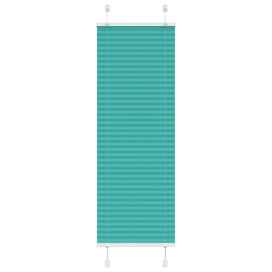 Plissé rolgordijn 40x150 cm stofbreedte 39,4 cm petrol groen