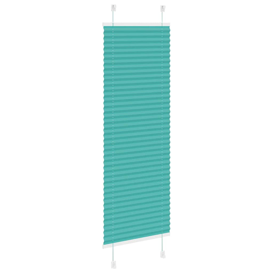 Plissé rolgordijn 40x150 cm stofbreedte 39,4 cm petrol groen