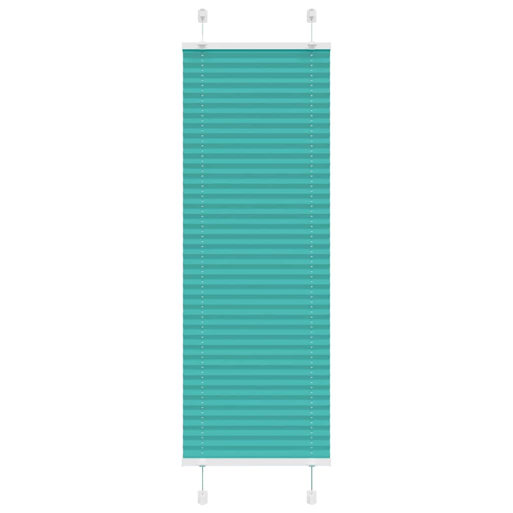 Plissé rolgordijn 45x150 cm stofbreedte 44,4 cm petrol groen