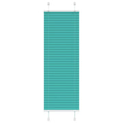 Pleated blind 45x150 cm fabric width 44.4 cm petrol green