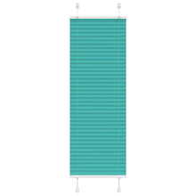 Plissé rolgordijn 45x150 cm stofbreedte 44,4 cm petrol groen