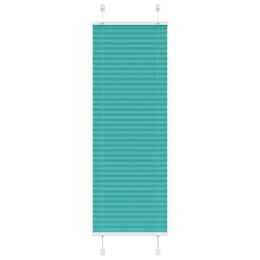 Plissé rolgordijn 45x150 cm stofbreedte 44,4 cm petrol groen
