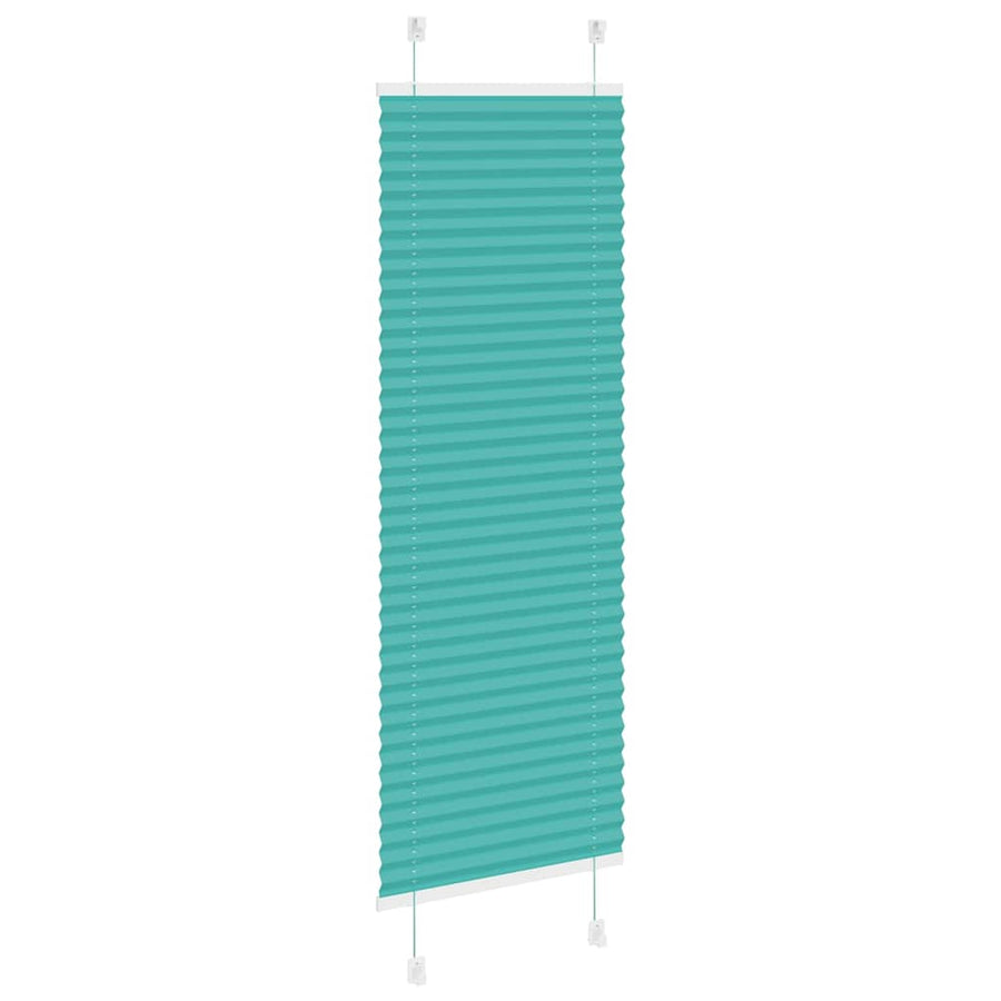 Plissé rolgordijn 45x150 cm stofbreedte 44,4 cm petrol groen