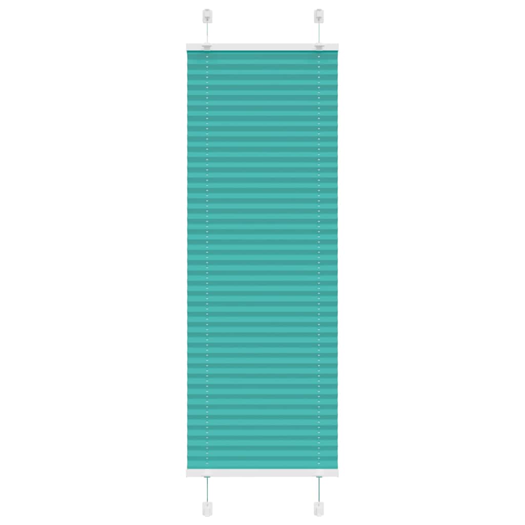Plissé rolgordijn 50x150 cm stofbreedte 49,4 cm petrol groen