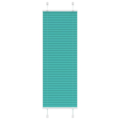 Plissé rolgordijn 50x150 cm stofbreedte 49,4 cm petrol groen