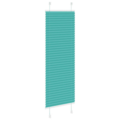 Plissé rolgordijn 50x150 cm stofbreedte 49,4 cm petrol groen