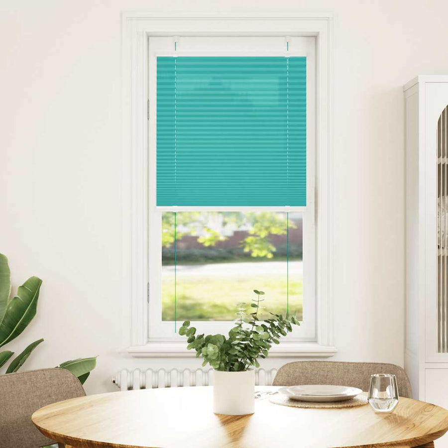 Plissé rolgordijn 60x150 cm stofbreedte 59,4 cm petrol groen