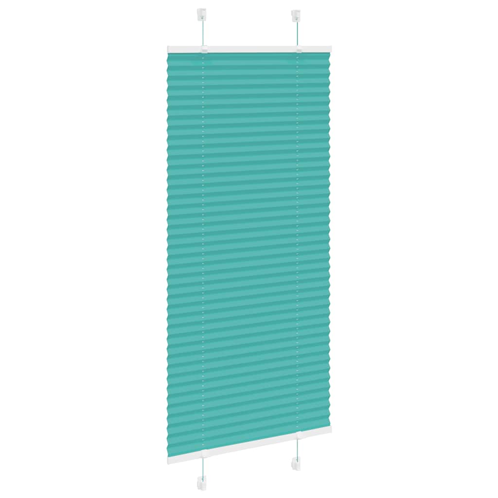 Plissé rolgordijn 60x150 cm stofbreedte 59,4 cm petrol groen