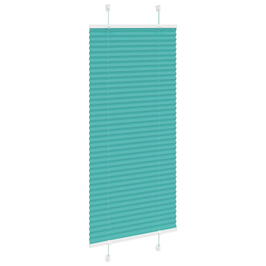 Plissé rolgordijn 60x150 cm stofbreedte 59,4 cm petrol groen