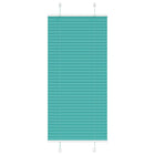 Pleated roller blind 65x150 cm fabric width 64.4 cm petrol green