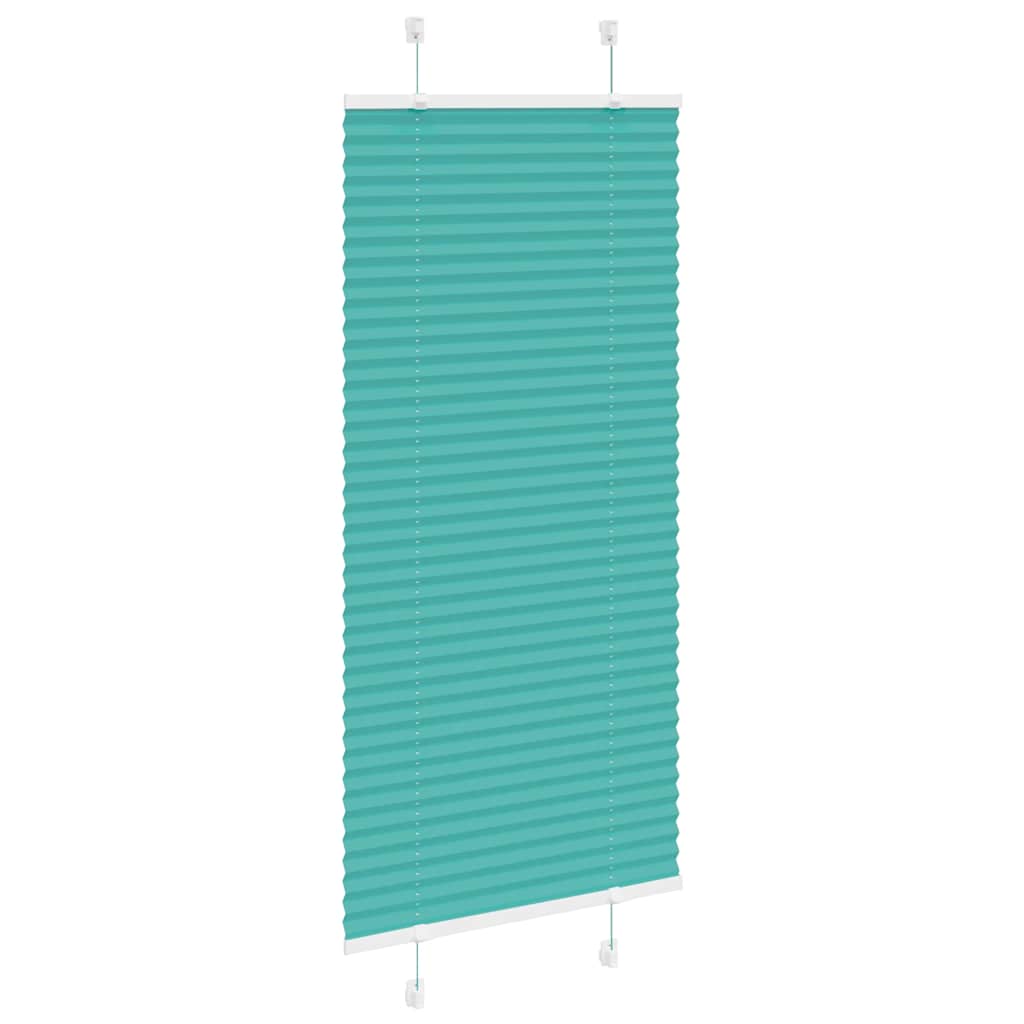 Plissé rolgordijn 65x150 cm stofbreedte 64,4 cm petrol groen