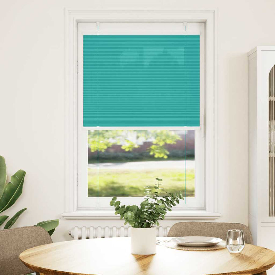 Plissé rolgordijn 70x150 cm stofbreedte 69,4 cm petrol groen