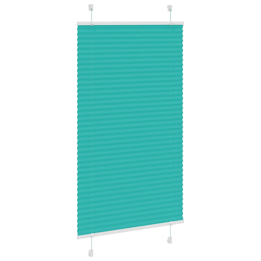 Plissé rolgordijn 70x150 cm stofbreedte 69,4 cm petrol groen