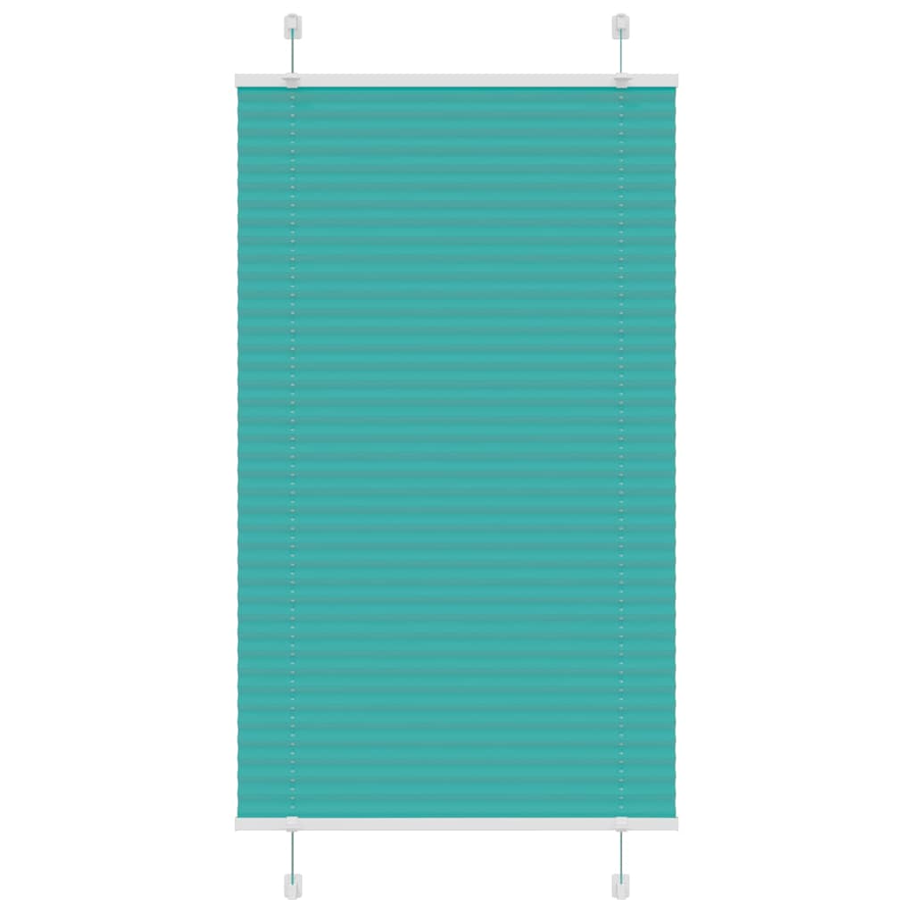 Plissé rolgordijn 75x150 cm stofbreedte 74,4 cm petrol groen