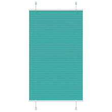 Plissé rolgordijn 75x150 cm stofbreedte 74,4 cm petrol groen