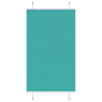 Plissé rolgordijn 75x150 cm stofbreedte 74,4 cm petrol groen