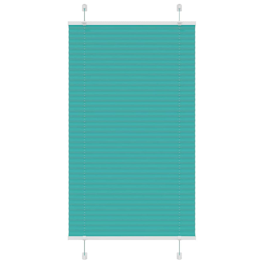 Plissé rolgordijn 75x150 cm stofbreedte 74,4 cm petrol groen