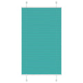 Plissé rolgordijn 80x150 cm stofbreedte 79,4 cm petrol groen