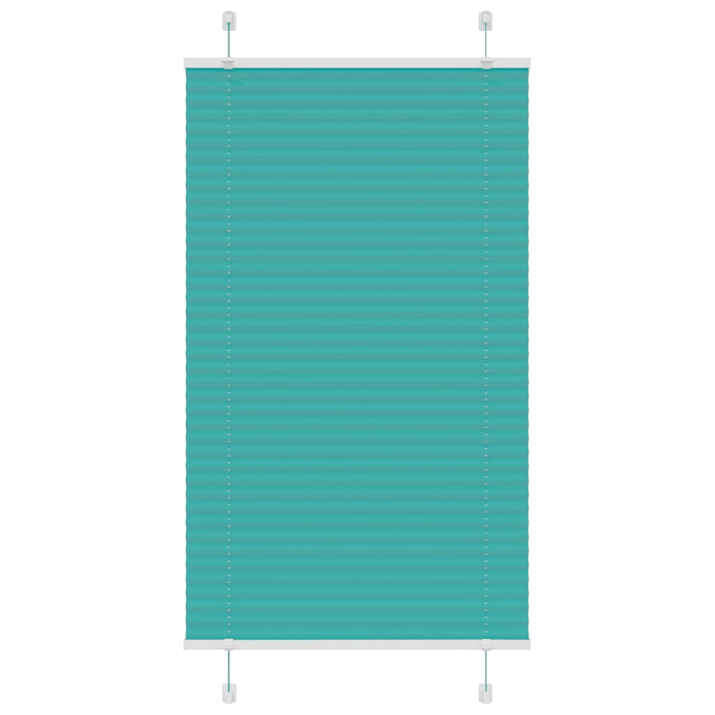 Plissé rolgordijn 80x150 cm stofbreedte 79,4 cm petrol groen