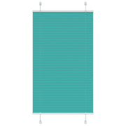Pleated blind 80x150 cm fabric width 79.4 cm petrol green