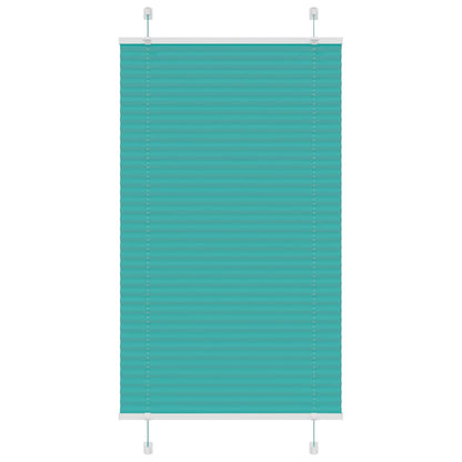 Plissé rolgordijn 80x150 cm stofbreedte 79,4 cm petrol groen