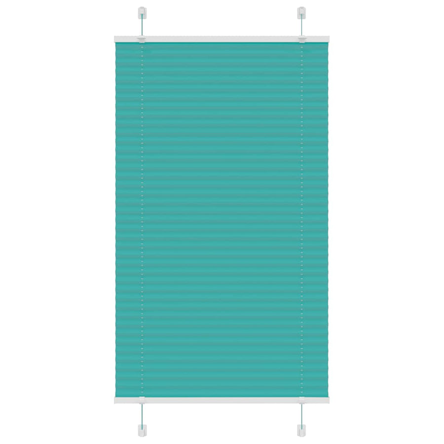 Plissé rolgordijn 80x150 cm stofbreedte 79,4 cm petrol groen