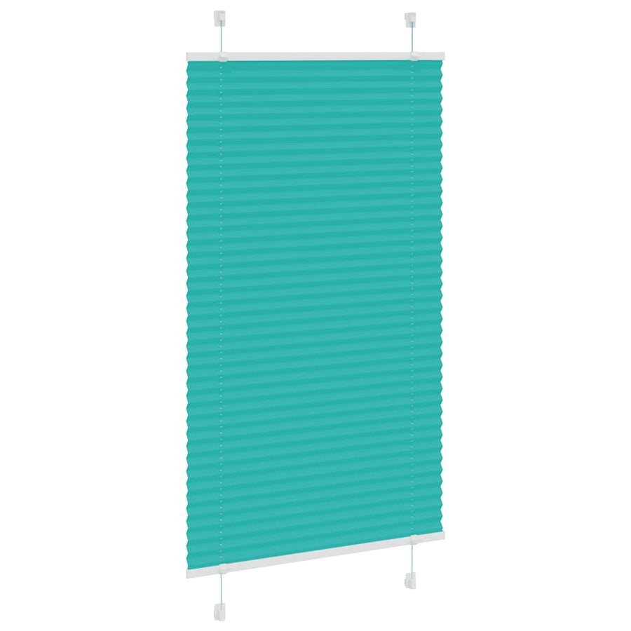 Plissé rolgordijn 80x150 cm stofbreedte 79,4 cm petrol groen