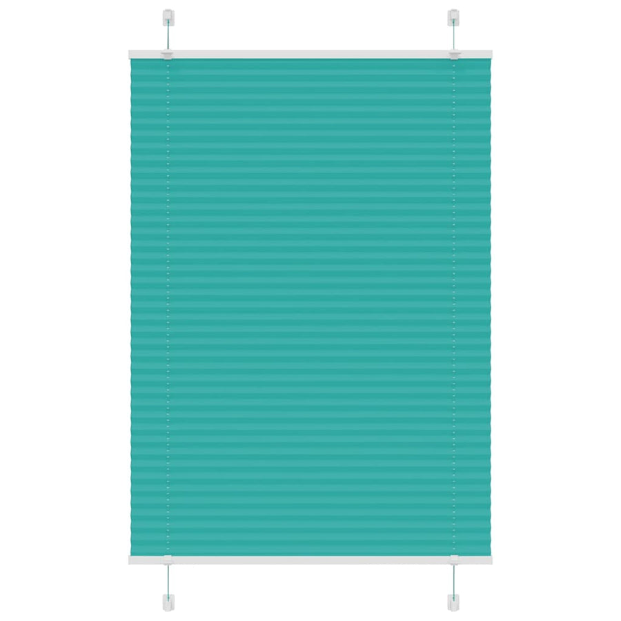Plissé rolgordijn 90x150 cm stofbreedte 89,4 cm petrol groen