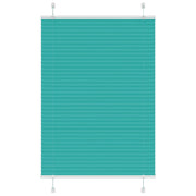 Pleated blind 100x150 cm fabric width 99.4cm petrol green