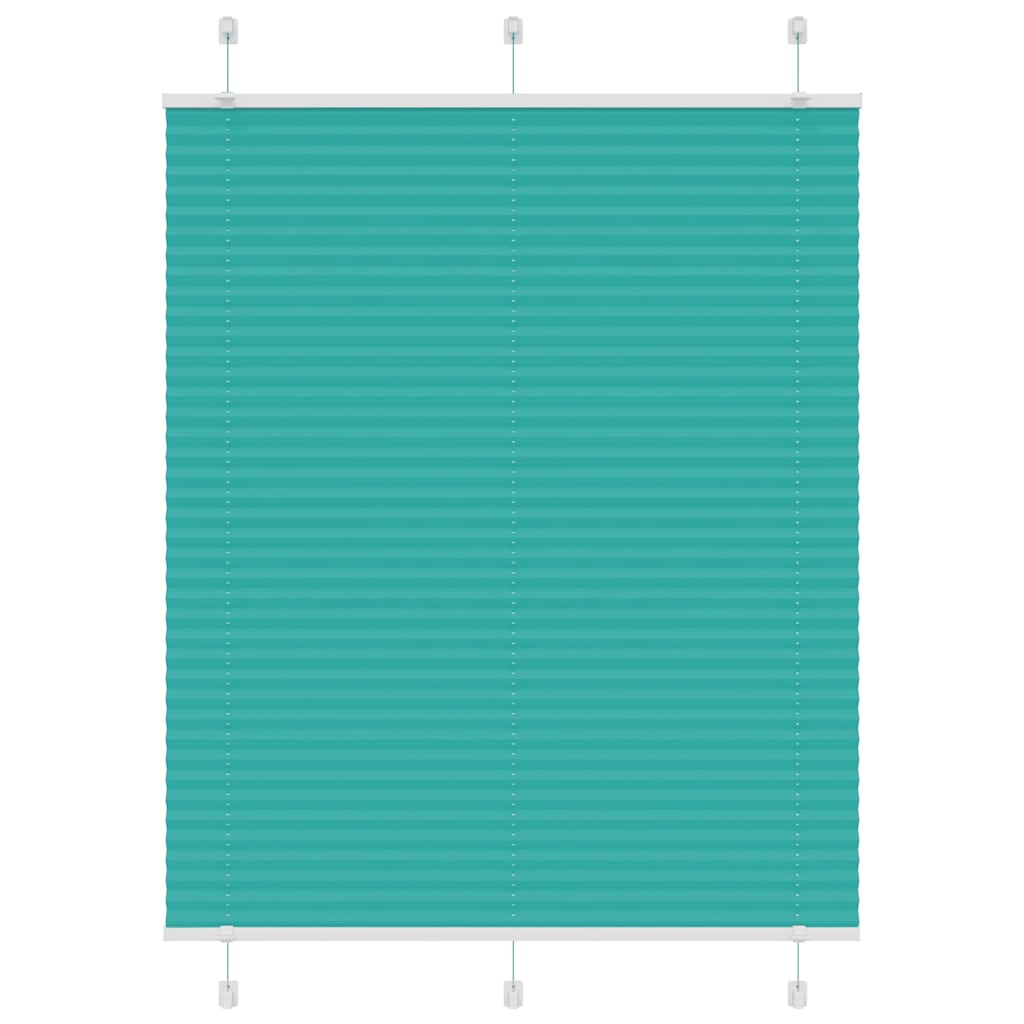 Plissé rolgordijn 105x150cm stofbreedte 104,4cm petrol groen