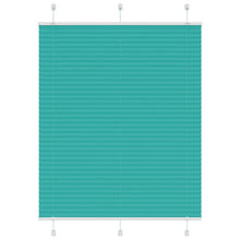 Plissé rolgordijn 105x150cm stofbreedte 104,4cm petrol groen