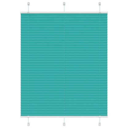 Plissé rolgordijn 105x150cm stofbreedte 104,4cm petrol groen
