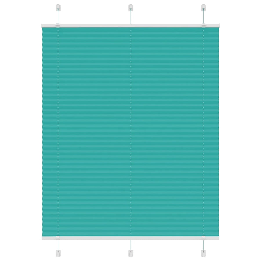 Plissé rolgordijn 105x150cm stofbreedte 104,4cm petrol groen