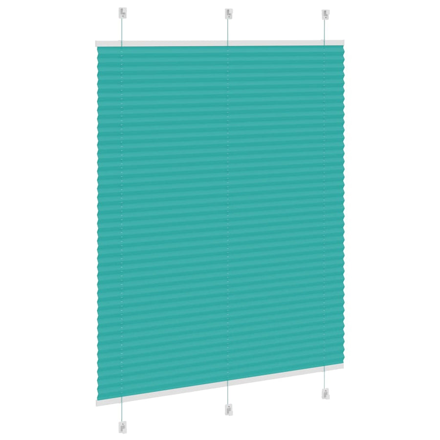 Plissé rolgordijn 105x150cm stofbreedte 104,4cm petrol groen