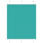 Pleated blind 110x150cm fabric width 109.4cm petrol green