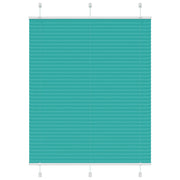 Pleated blind 110x150cm fabric width 109.4cm petrol green