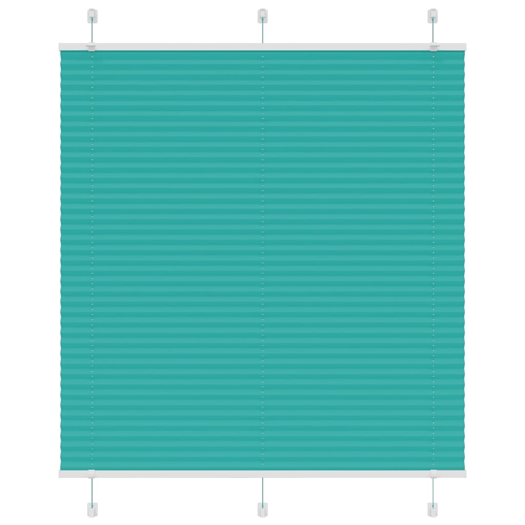 Plissé rolgordijn 115x150cm stofbreedte 114,4cm petrol groen