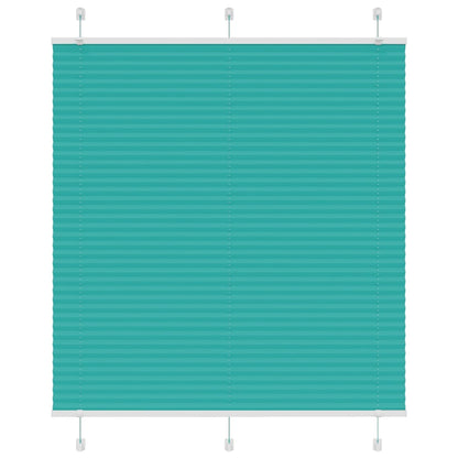 Plissé rolgordijn 115x150cm stofbreedte 114,4cm petrol groen