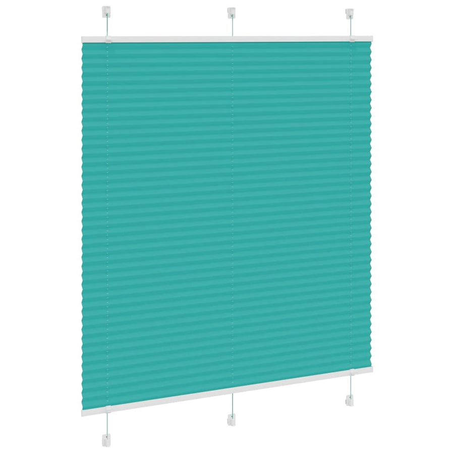 Plissé rolgordijn 115x150cm stofbreedte 114,4cm petrol groen