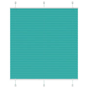 Pleated blind 120x150cm fabric width 119.4cm petrol green