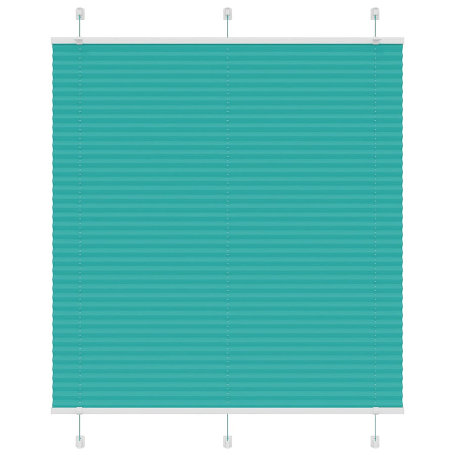 Plissé rolgordijn 120x150cm stofbreedte 119,4cm petrol groen
