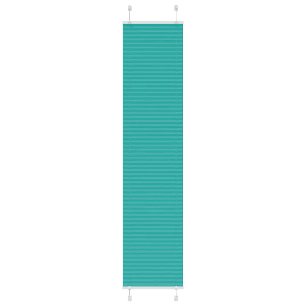 Plissé rolgordijn 40x200 cm stofbreedte 39,4 cm petrol groen
