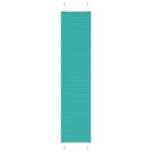 Plissé rolgordijn 40x200 cm stofbreedte 39,4 cm petrol groen
