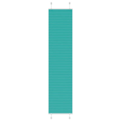 Plissé rolgordijn 40x200 cm stofbreedte 39,4 cm petrol groen