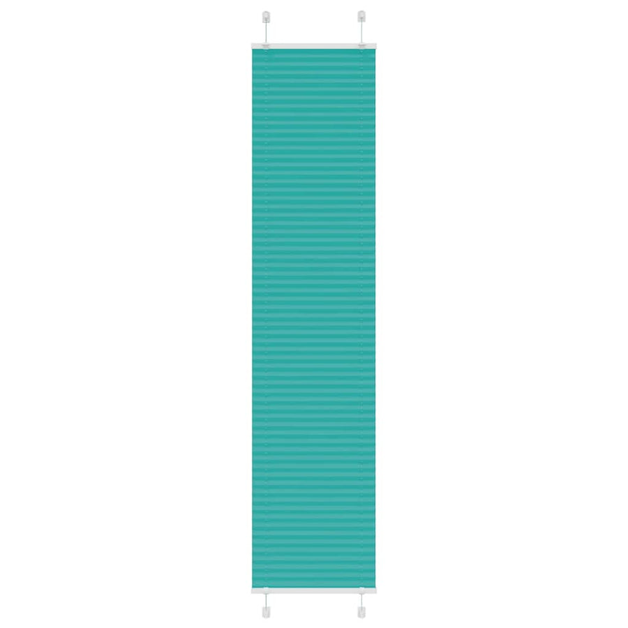 Plissé rolgordijn 40x200 cm stofbreedte 39,4 cm petrol groen