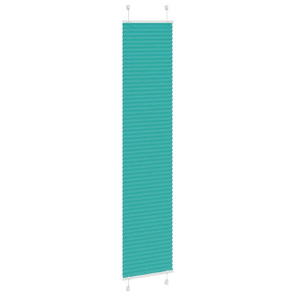 Plissé rolgordijn 40x200 cm stofbreedte 39,4 cm petrol groen