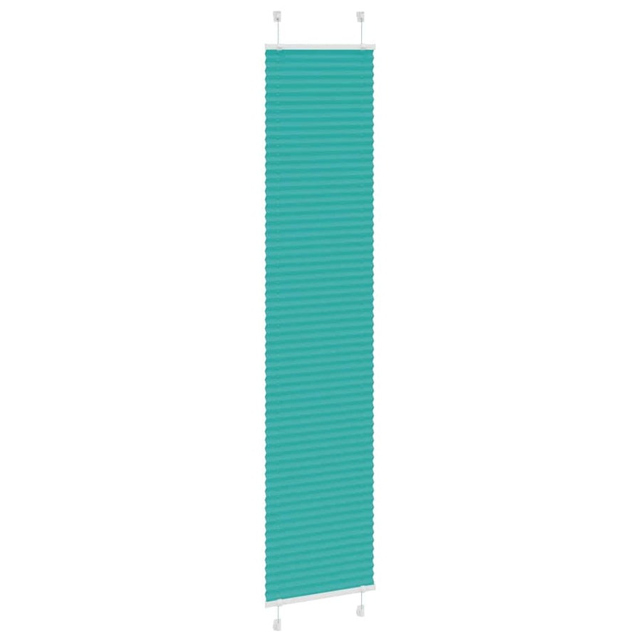 Plissé rolgordijn 40x200 cm stofbreedte 39,4 cm petrol groen